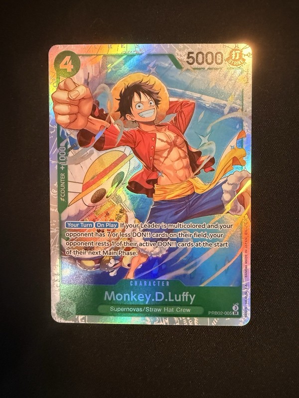 One Piece Monkey D Luffy PRB02-005 SR Super Rare the Best Vol. 2