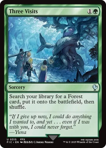 Three Visits – 315 – NM – Commander: FINAL FANTASY – MTG
