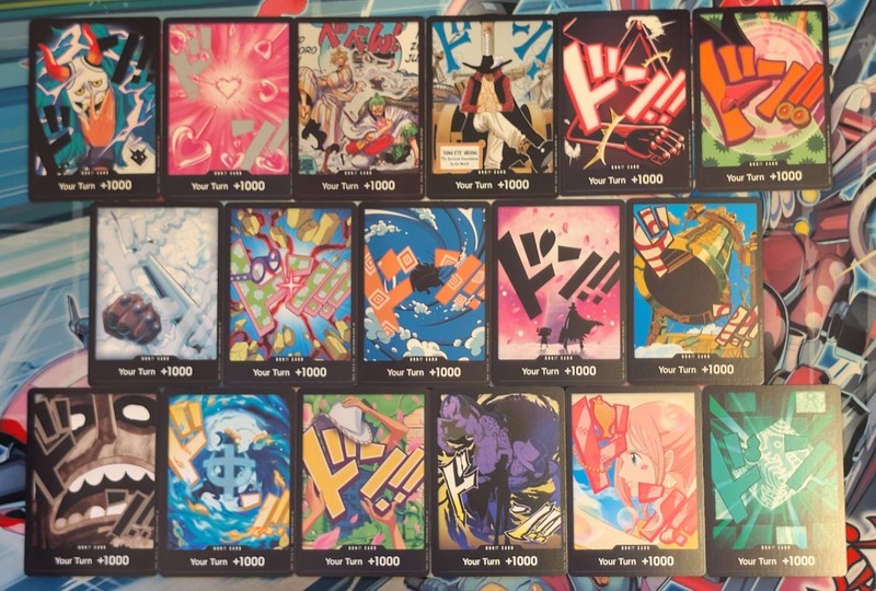 17cd One Piece Alternative Art DON!! Bundle inc 2x Foil – Mint – As Pictured