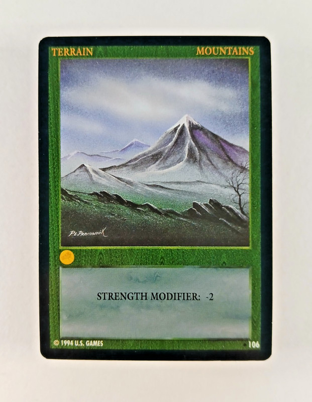 Mountains #106 – Wyvern CCG card (1994 US Games TCG) Limited, Terrain