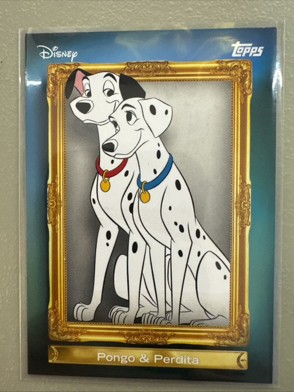 2026 Topps Disney Neon FF-14 Pongo & Perdita Family First Insert Card NM