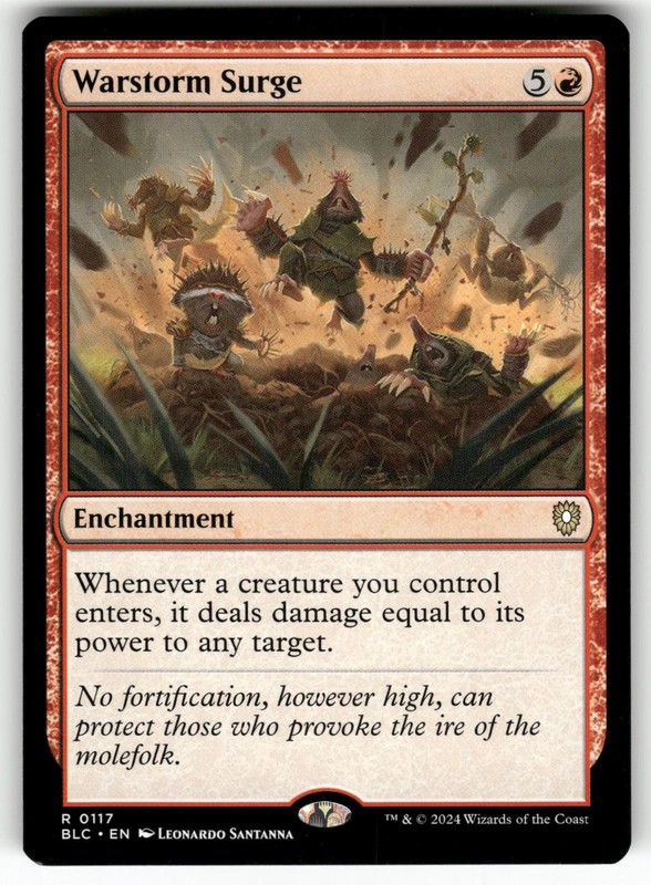 Warstorm Surge 117 Rare Commander: Bloomburrow Magic: The Gathering Near Mint