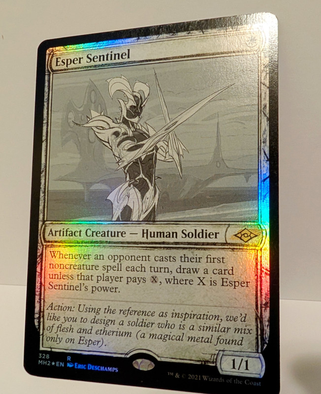 Esper Sentinel (Showcase) -Foil Near Mint (pack fresh) MTG Modern Horizons 2