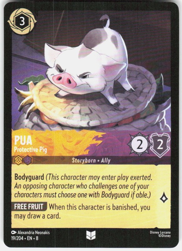 Pua Protective Pig 19/204 Reign of Jafar Disney Lorcana