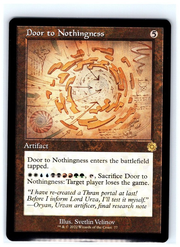 Door to Nothingness (Schematic) 77 The Brothers’ War: Retro Frame Artifacts NM