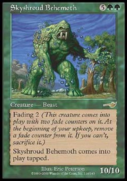 MTG English Skyshroud Behemoth Light Play Foil Nemesis