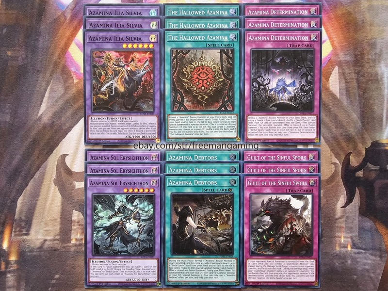 Yugioh Azamina Deck Core Set 18 card ROTA Ilia Silvia The Hallowed Debtors