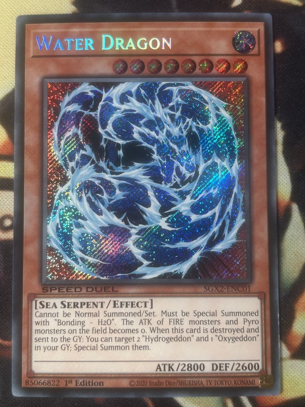 Yugioh: Water Dragon – SGX2-ENC01 – Secret Rare – 1st Edition – NM