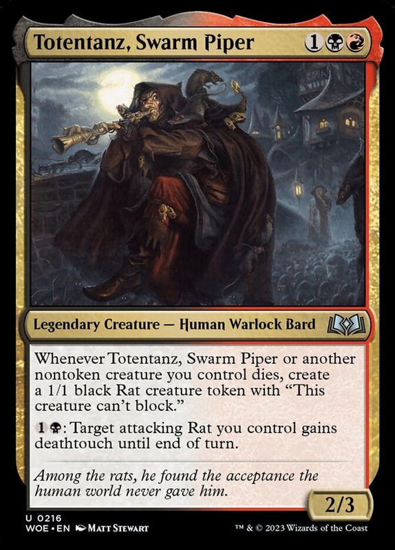 [MTG] Totentanz, Swarm Piper (0216) (WOE) NM