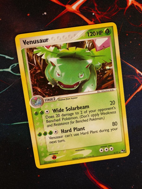 HP Pokemon (Holo) VENUSAUR Card POP SERIES-2 Set #6/17 Cosmos Foil PROMO 2006#4