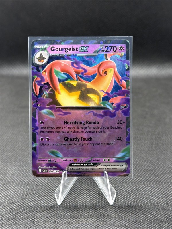 Gourgeist ex 041/086 Pokemon ME04: Chaos Rising Double Rare Holo