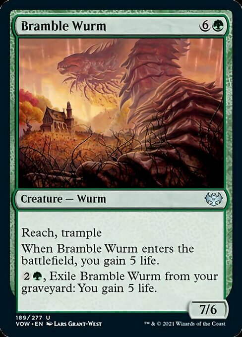 MTG Innistrad Crimson Vow U Bramble Wurm #189 PLAYSET 4x x4