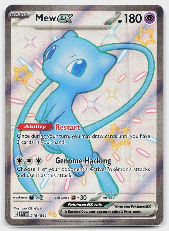 Mew ex 216/091 Paldean Fates Pokemon NM/M