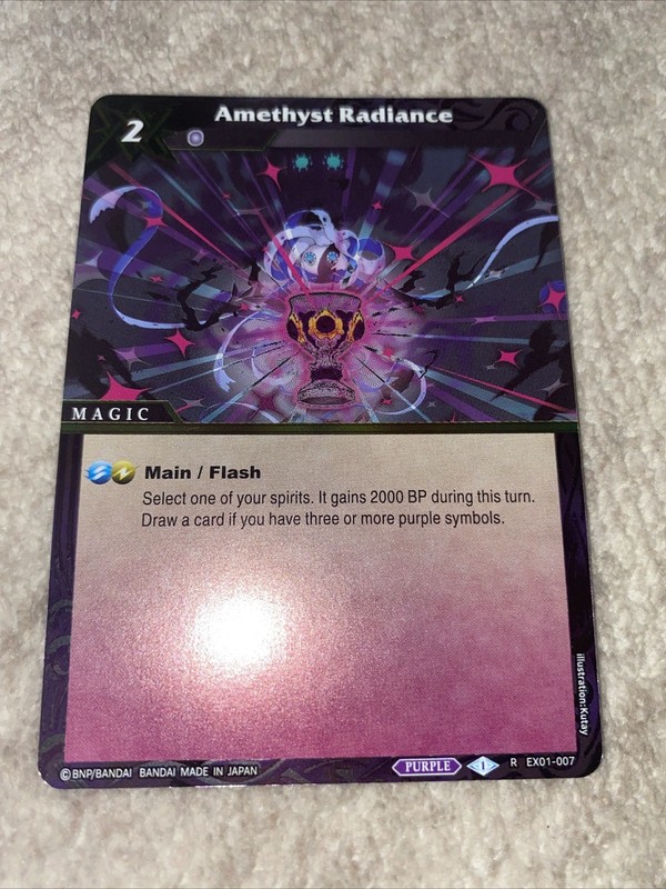 Battle Spirit Saga! Amethyst Radiance EX01-007 – Promo Holo – Elemental Spark NM