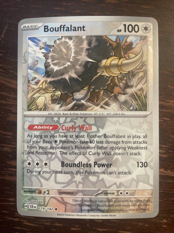 Bouffalant 119/142 – Sv07: Stellar Crown Reverse Holo (NM)