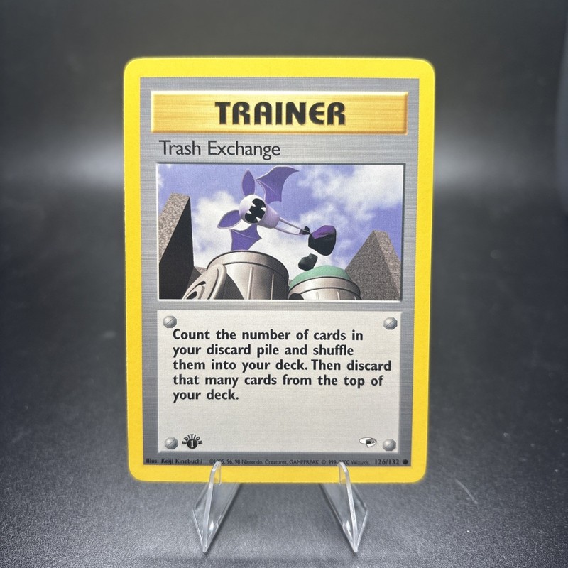 1st Edition Trash Exchange 126/132 – Gym Heroes – Trainer – Pokemon – NM -j