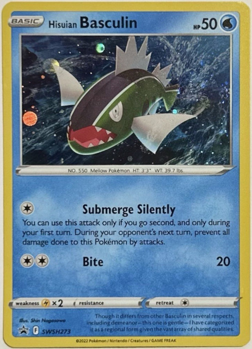 Hisuian Basculin SWSH273 – Cosmos Holo Rare – Promo – NM/M