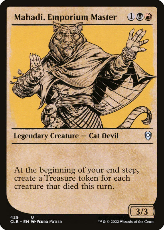 Mahadi, Emporium Master (Showcase) #429 (LP) Baldur’s Gate CLB Magic MTG
