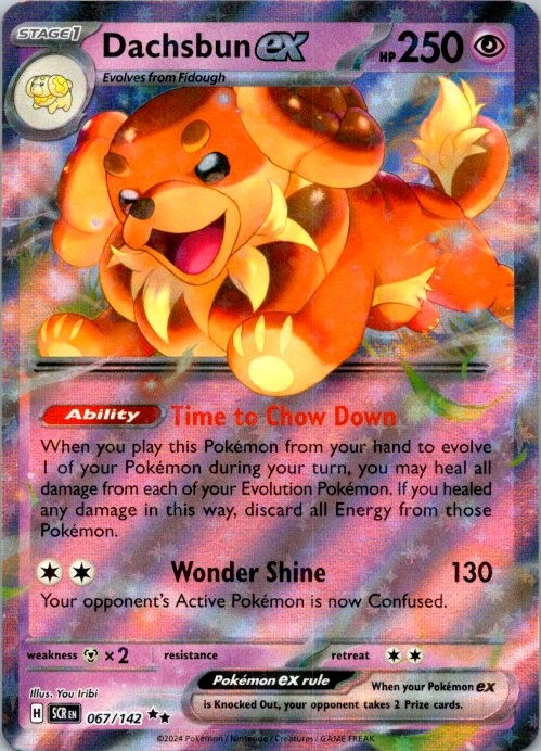 Dachsbun ex Double Rare SV07: Stellar Crown 067/142 NM (SKU 1-2)