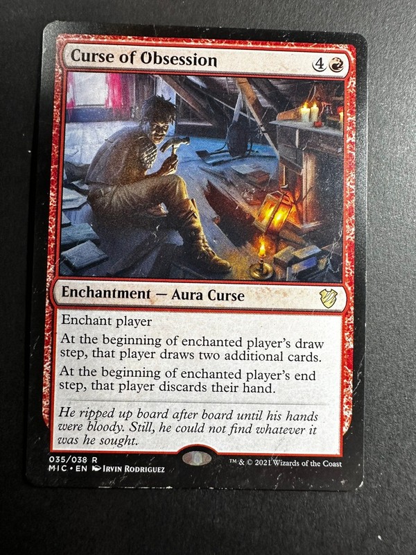Curse of Obsession *Commander: Innistrad: Midnight Hunt* MTG Magic the Gathering