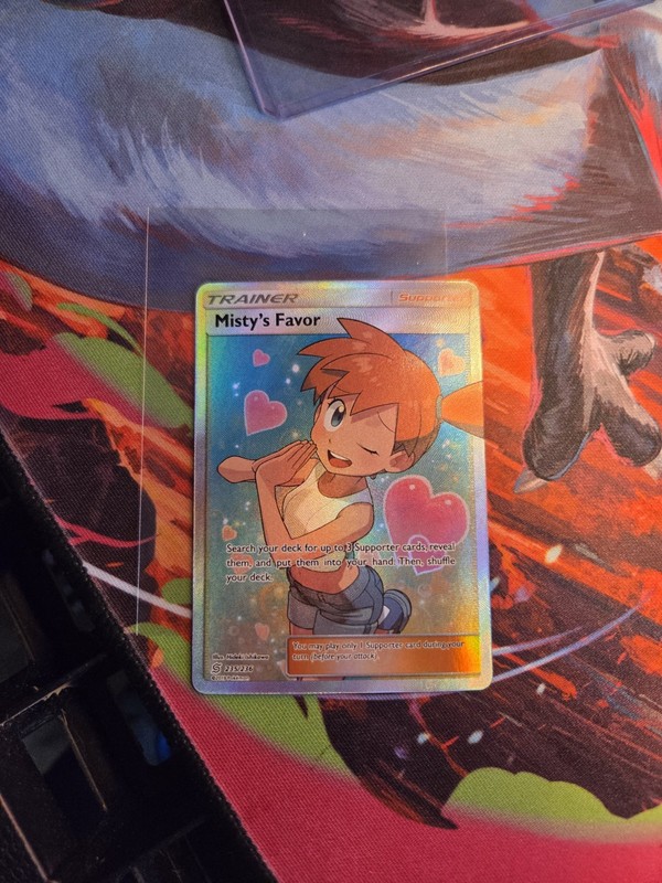 Pokemon Misty’s Favor Full Art Sun & Moon Unified Minds NM 235/236 WOW LOOK