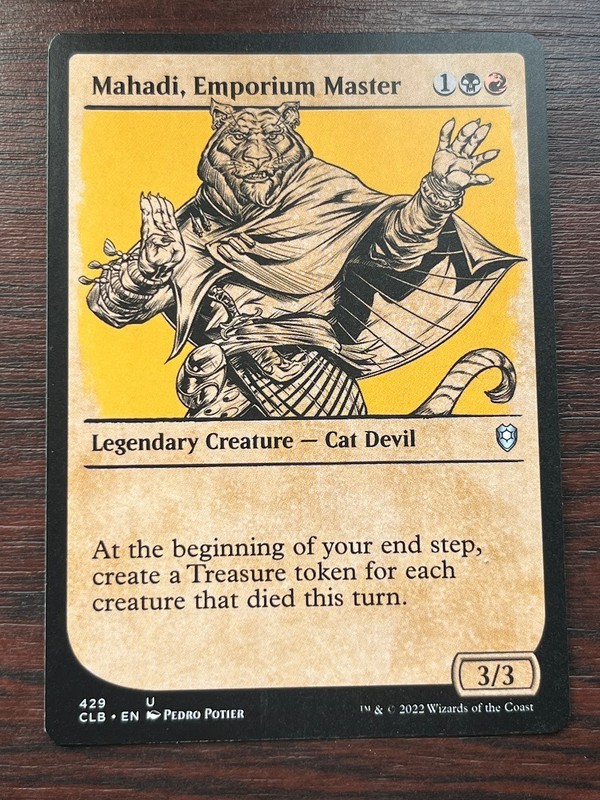 1x SHOWCASE MAHADI, EMPORIUM MASTER – Baldur’s Gate – MTG – Magic the Gathering