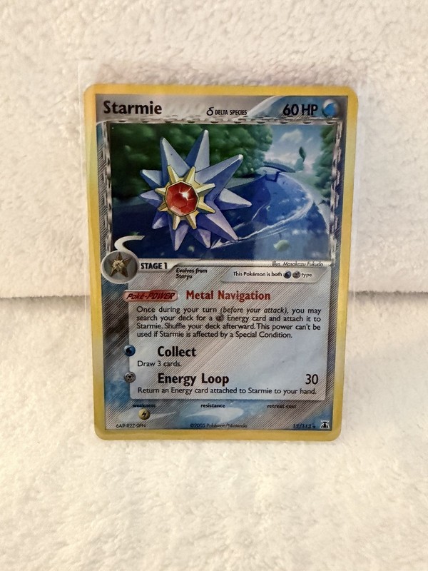Pokémon Starmie 15/113 Delta Species Reverse Holo Rare 2005 Stage 1 60 HP
