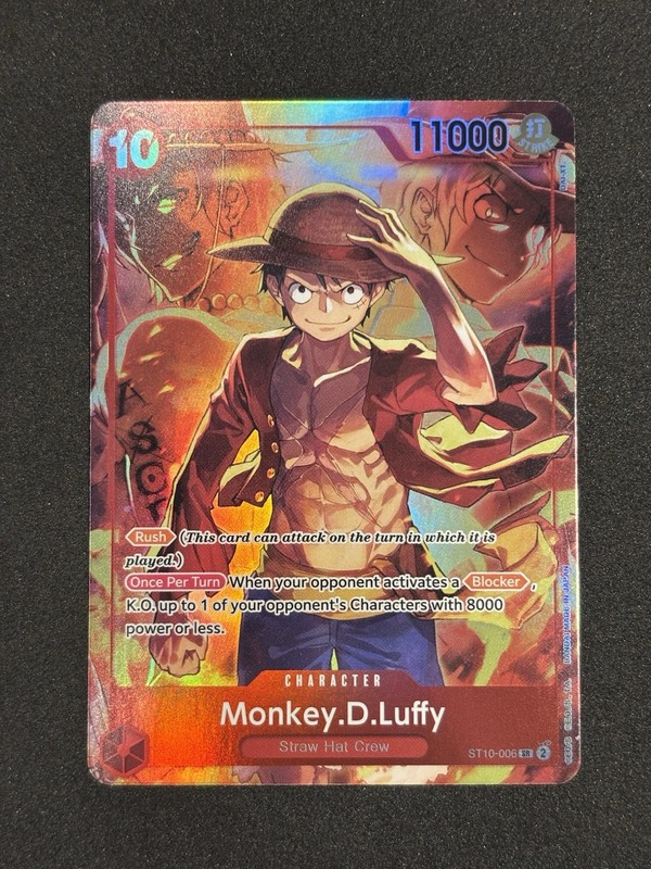 Monkey.D.Luffy (Treasure Booster Set) ST10-006 One Piece Promo English Clean 🔥