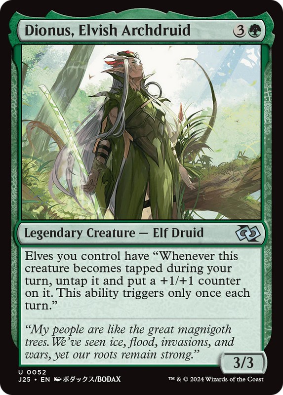 MTG Dionus, Elvish Archdruid (Anime) [Foundations Jumpstart] Near Mint Magic