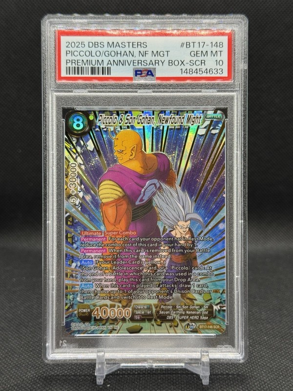 Dragon Ball Super Piccolo Son Gohan Newfound Might BT17-148 SCR PSA 10