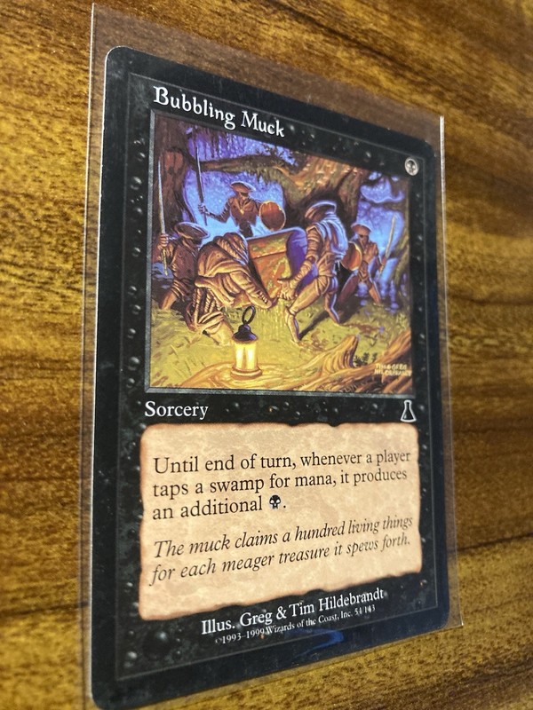 MTG✨BUBBLING MUCK Artist Proof✨Urza’s Destiny NM/M Sorcery HILDEBRANDT Bros Art gallery