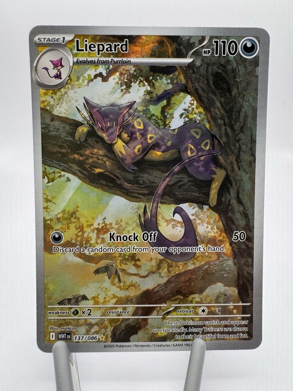 Liepard Illustration Rare SV White Flare 137/086 NM Condition