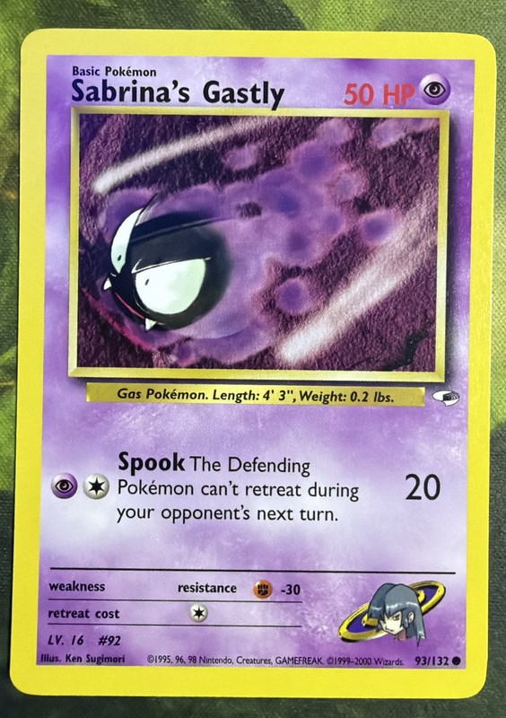 Sabrina’s Gastly 93/132 – Gym Heroes – Near Mint