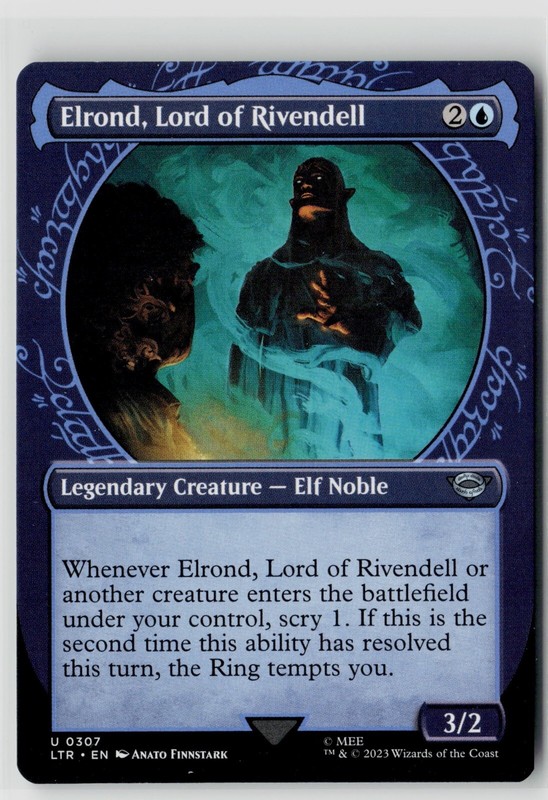 MTG Elrond, Lord Of Rivendell Showcase 049 Lord Of The Rings LOTR x4 NM Uncommon