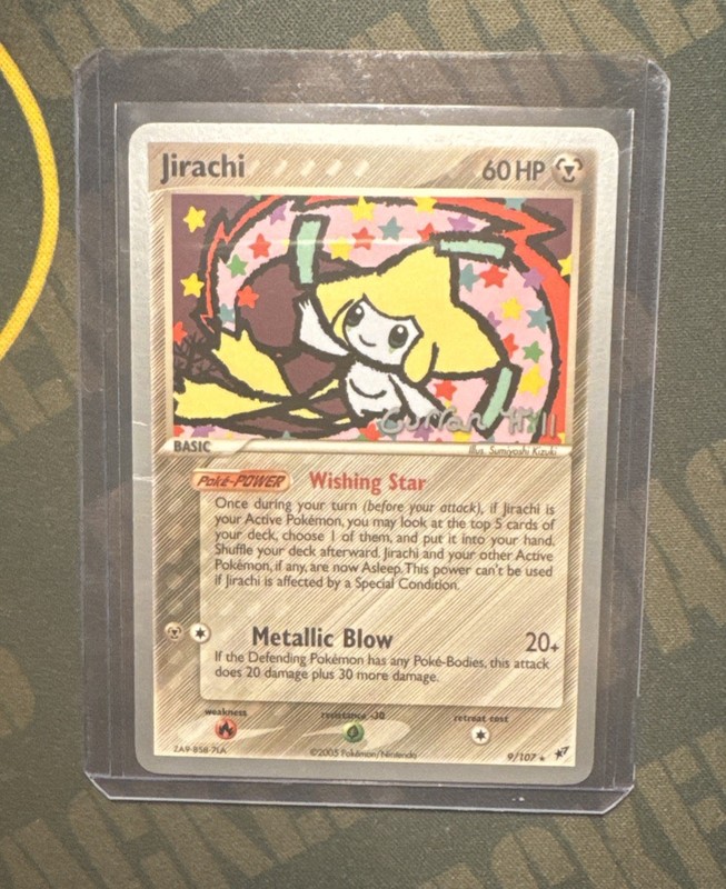 Pokemon TCG Jirachi 9/107 EX Deoxys Holo Rare