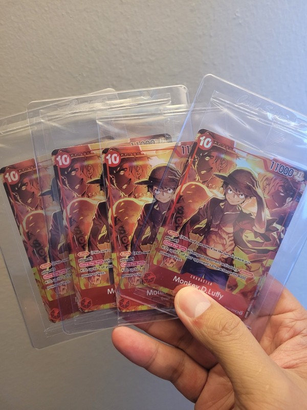 Monkey.D.Luffy Treasure Booster Set ST10-006 One Piece Promo Card Foil SEALED x4