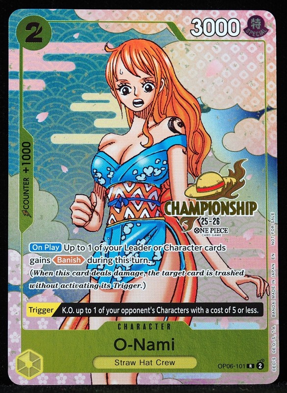 O-Nami OP06-101 Championship NM One Piece Card gallery