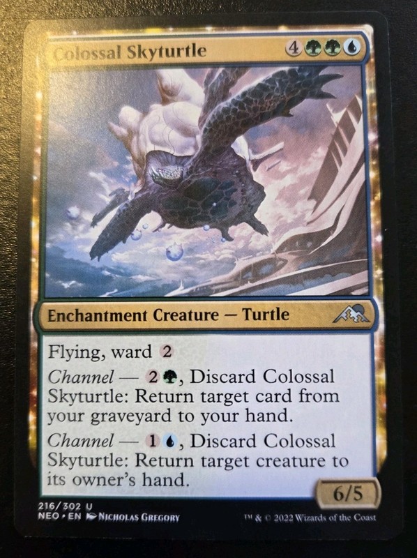 Colossal Skyturtle 216/302 Uncommon Kamigawa: Neon Dynasty Magic: The Gathering