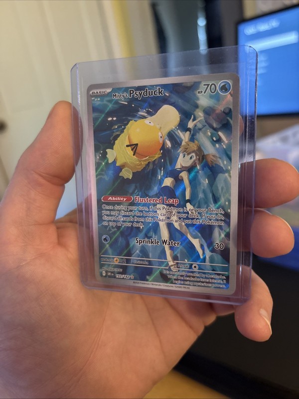 Misty's Psyduck Illustration Rare SV10: Destined Rivals 193/182 Pokemon gallery