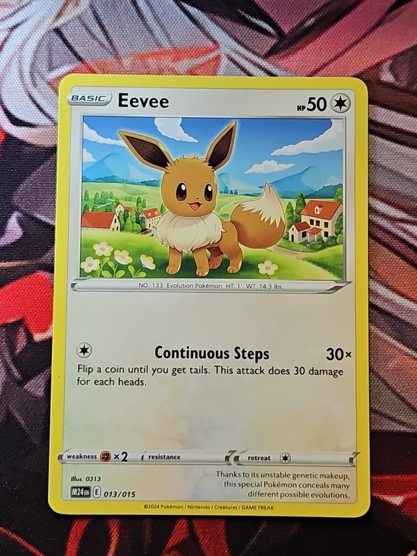 Pokémon Eevee M24en 013/015 McDonald’s Promo Card NM