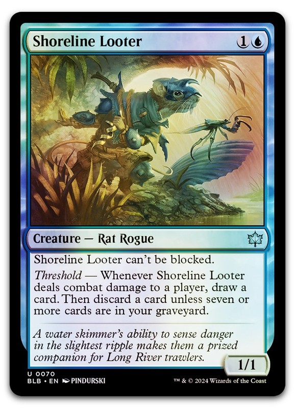 Shoreline Looter #70 (Foil) (NM) Bloomburrow BLB Magic MTG