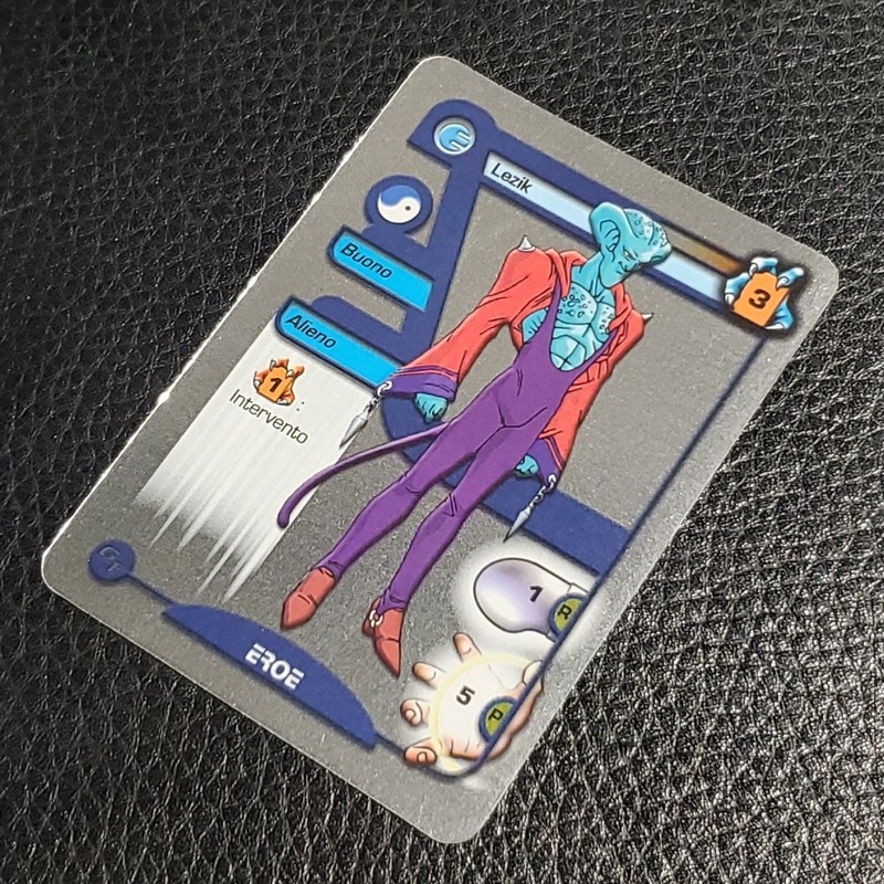 Ledgic Lezik "Metal" Foil Italian Dragon Ball GT Z DBZ TCG Alkar Tesla NM gallery