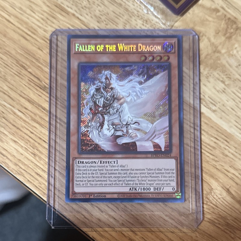 Konami Fallen of the White Dragon BODE-EN024 Ultra Rare Holo 1st Ed 1800/0