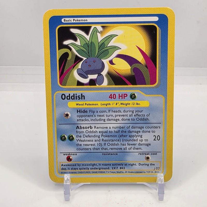 Oddish Pokemon Funskool Vintage 2004 Nintendo Creatures India J03