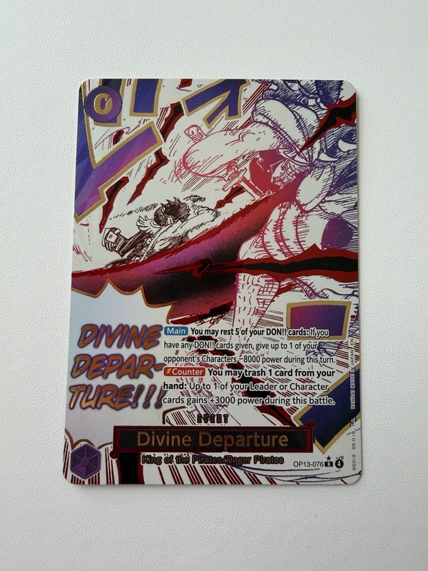 One Piece CCG Divine Departure OP13-076 Alternate Art English Near Mint
