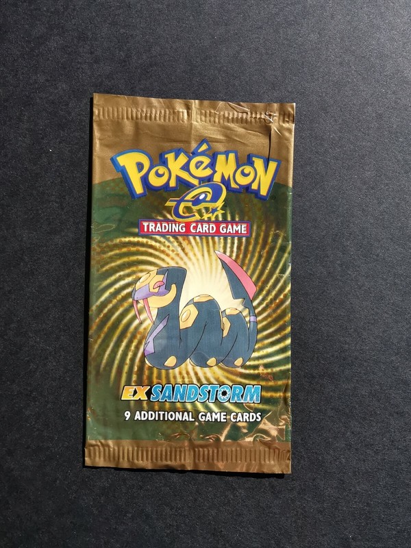 EX SANDSTORM empty pack – EX SANDSTORM Open Bag – Pokemon