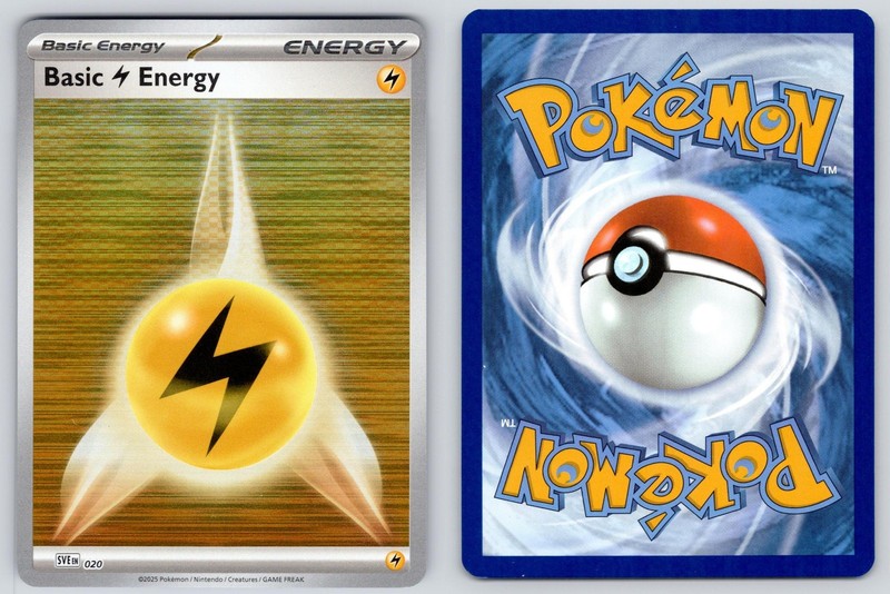 Basic Lighting Energy 020 Reverse Holo Scarlet & Violet Energies Pokemon NM gallery