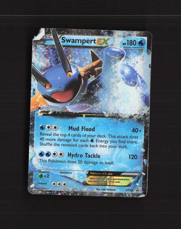 Swampert EX XY55 XY Promos Black Star Promo Holo Pokemon Card DMG