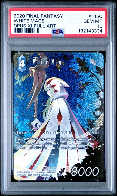 2020 Final Fantasy Opus Xi #115C White Mage PSA10