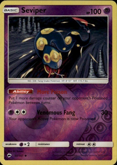 Seviper Uncommon SM03 SM – Burning Shadows 50/147